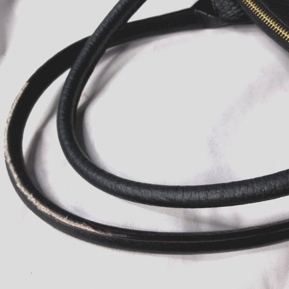 Kate Spade Southport Avenue Lydia Black Leather Satchel Shoulder Bag Purse Large - Picture 10 of 10